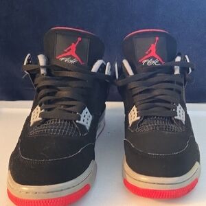Air Jordan 4- BRED: Black and Reds